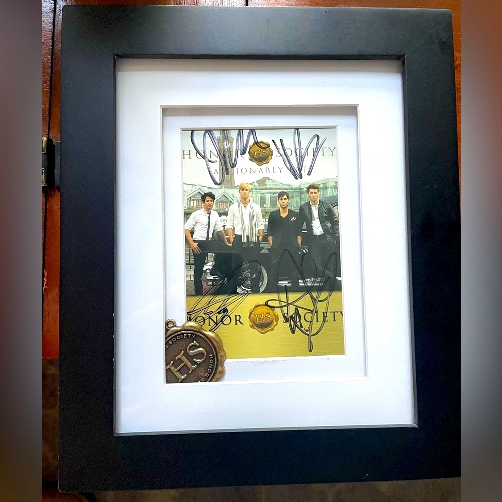 Hand Signed Honor Society Fashionably Late album